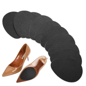 12PCS Non-Slip Shoe Pads for Bottom of Shoes, Premium Rubber Self Adhesive Anti-Slip Shoe Grips Stickers, High Heels Non-Skid Sole Protector 12 Count (Pack of 1) Black