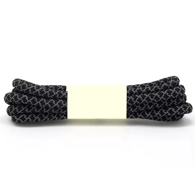 1Pair Fluorescent Sneaker Shoestrings Sport Shoelaces Reflective Round Rope Shoes Lace Light Shoelace Shoe Accessories 100/120cm