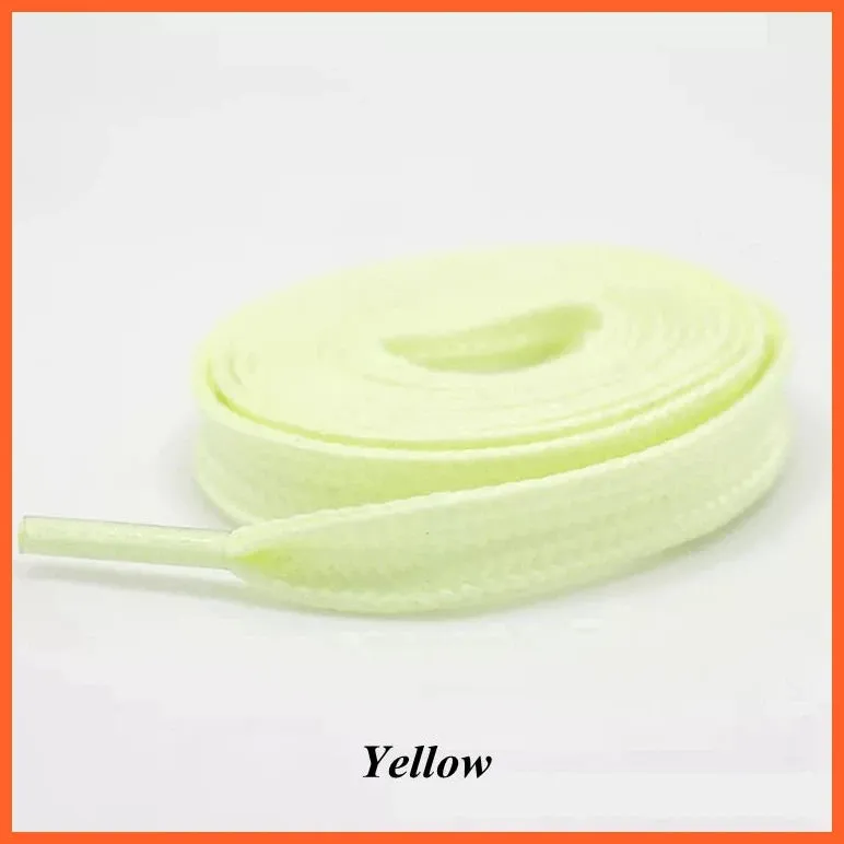 1Pair Luminous Shoelaces For Sneakers | Flat Shoe Flash Laces | Glowing Shoe Lace | Fluorescent Shoelaces