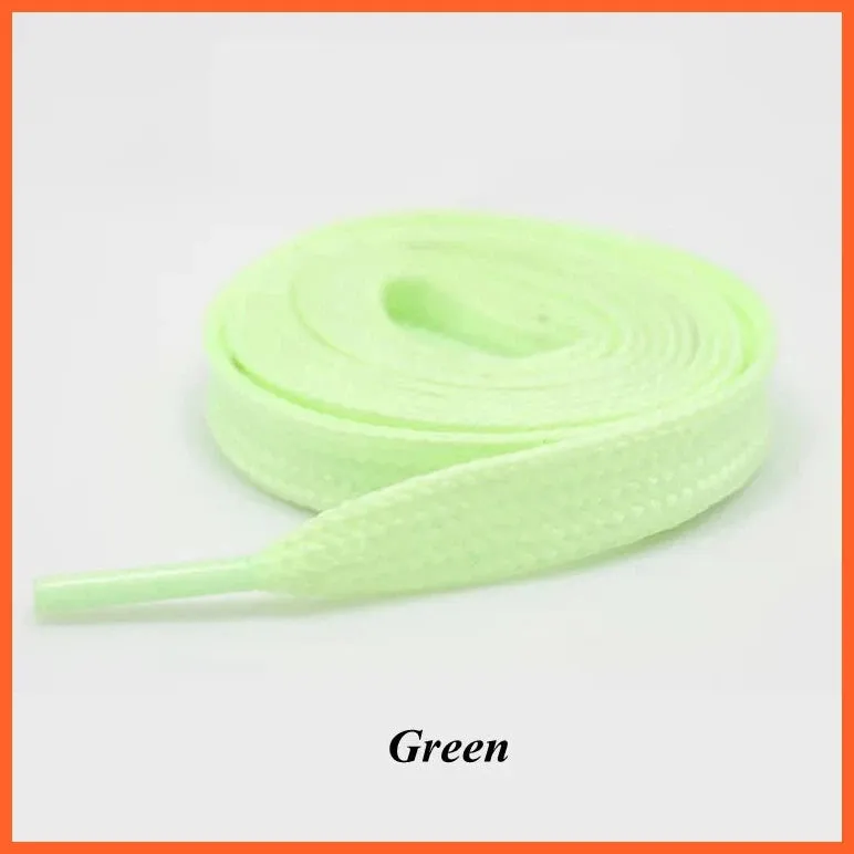 1Pair Luminous Shoelaces For Sneakers | Flat Shoe Flash Laces | Glowing Shoe Lace | Fluorescent Shoelaces