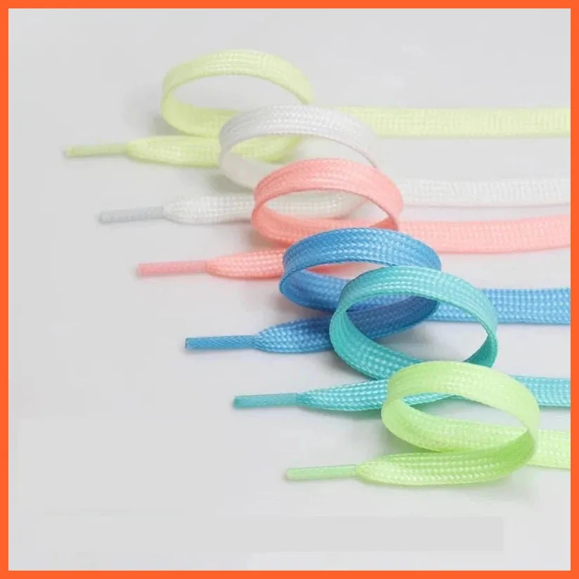 1Pair Luminous Shoelaces For Sneakers | Flat Shoe Flash Laces | Glowing Shoe Lace | Fluorescent Shoelaces