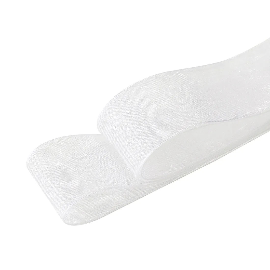 2 Pairs Flat Snow Yarn Shoelaces 2.5cm Wide Transparent Shoe Laces