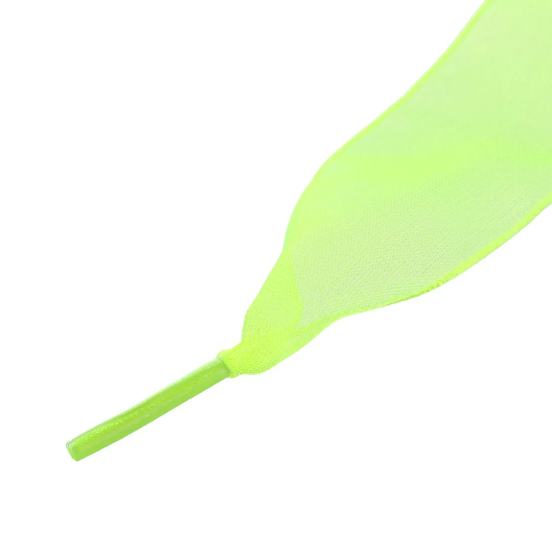 2 Pairs Flat Snow Yarn Shoelaces 2.5cm Wide Transparent Shoe Laces
