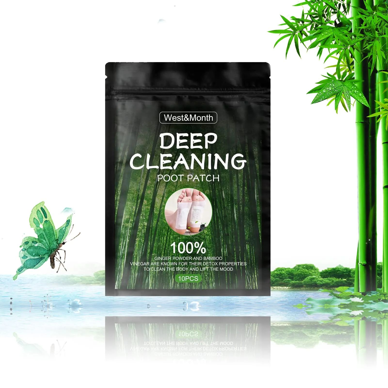 (30pcs)Detox Foot Patches, Deep Cleansing Foot Patch, Herbal Foot Patch, Natural Cleansing Foot Pads for Foot Care, Sleeping & Anti-Stress Relief