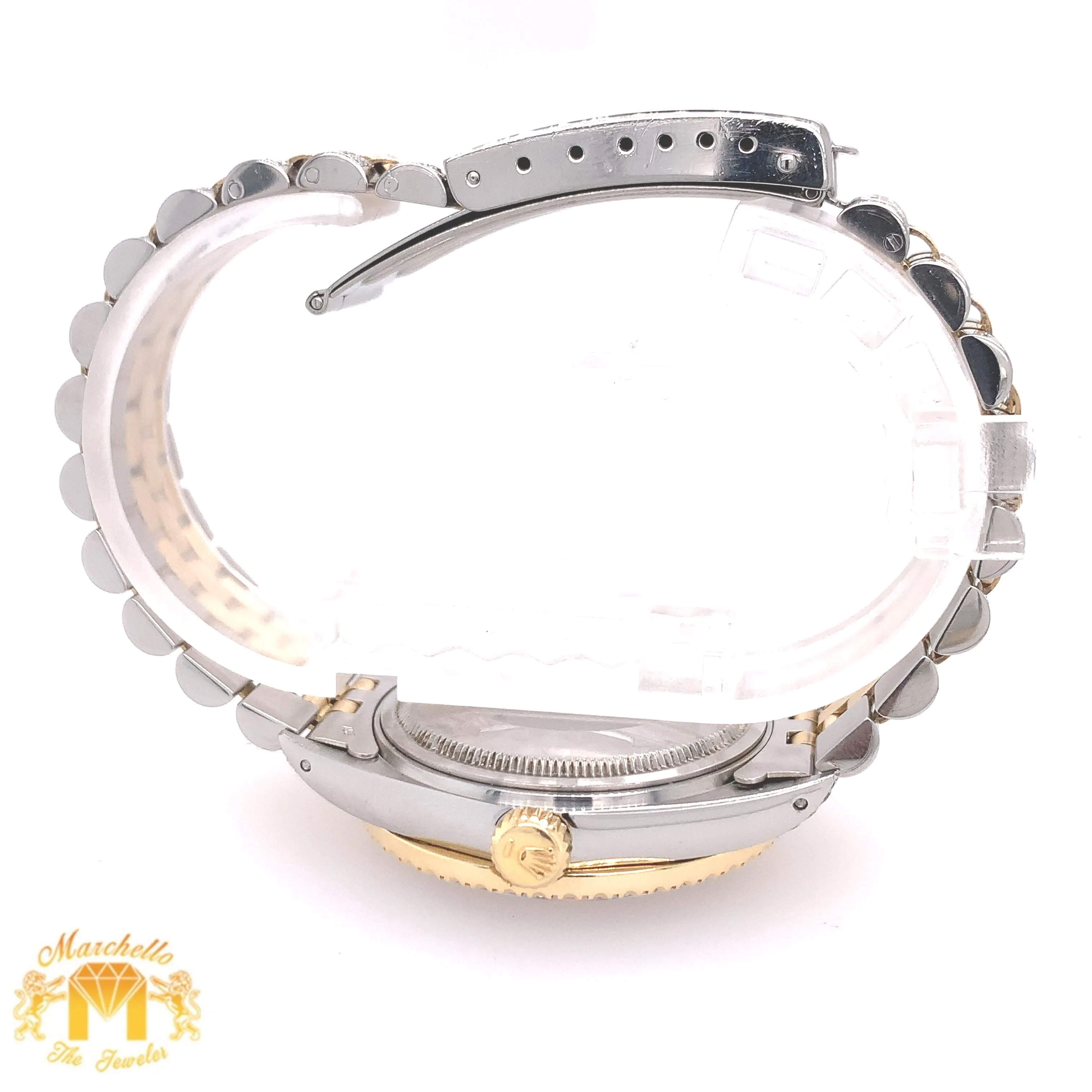 36mm Stainless Steel Rolex Datejust Watch with Two-tone Jubilee Bracelet (quick-set, choose your color)