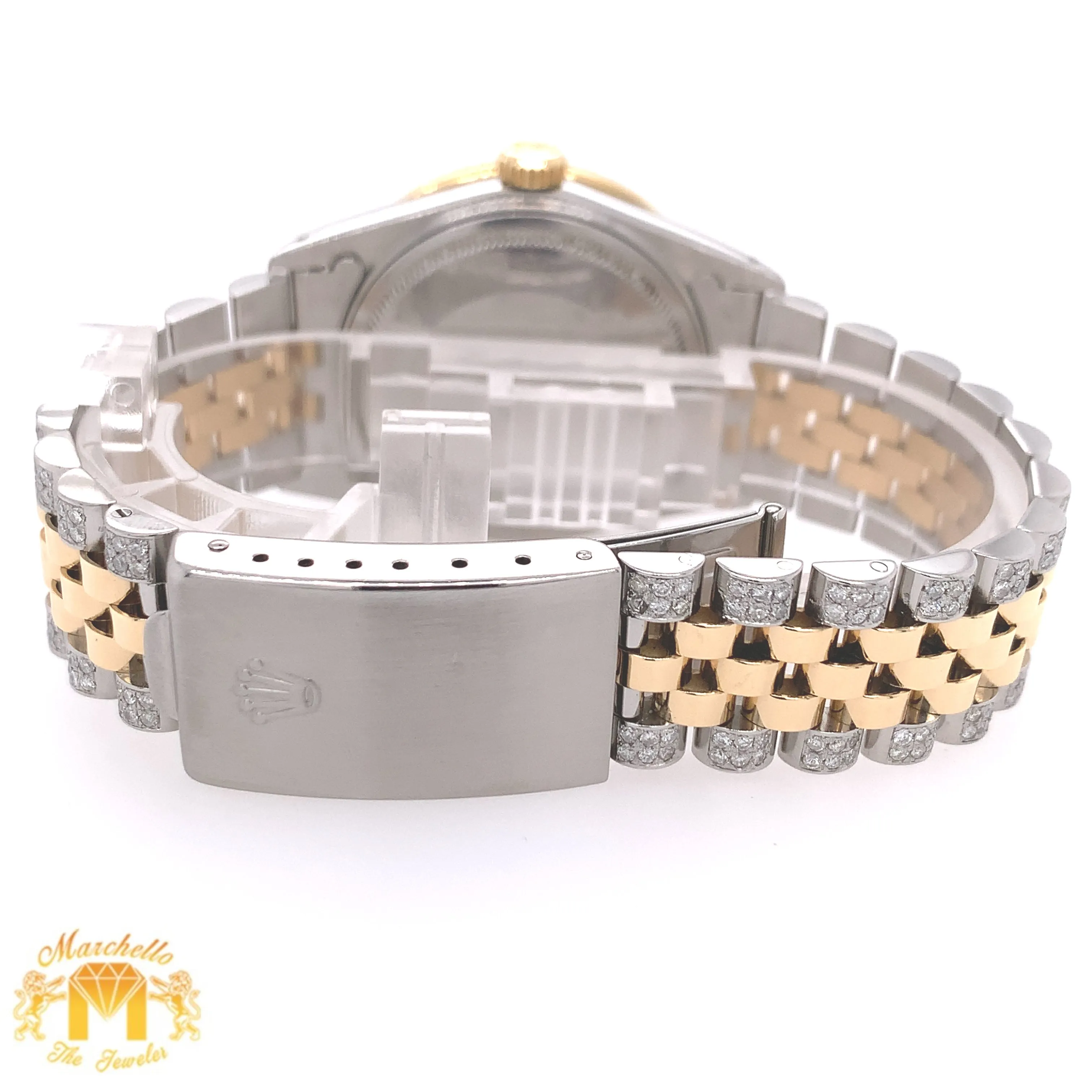 36mm Stainless Steel Rolex Datejust Watch with Two-tone Jubilee Bracelet (quick-set, choose your color)