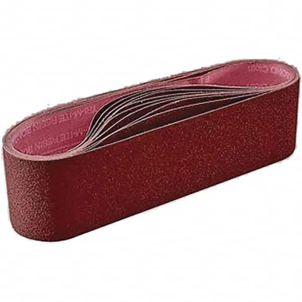 3M Abrasive Belt: 1/2" Wide, 24" Long, Aluminum Oxide