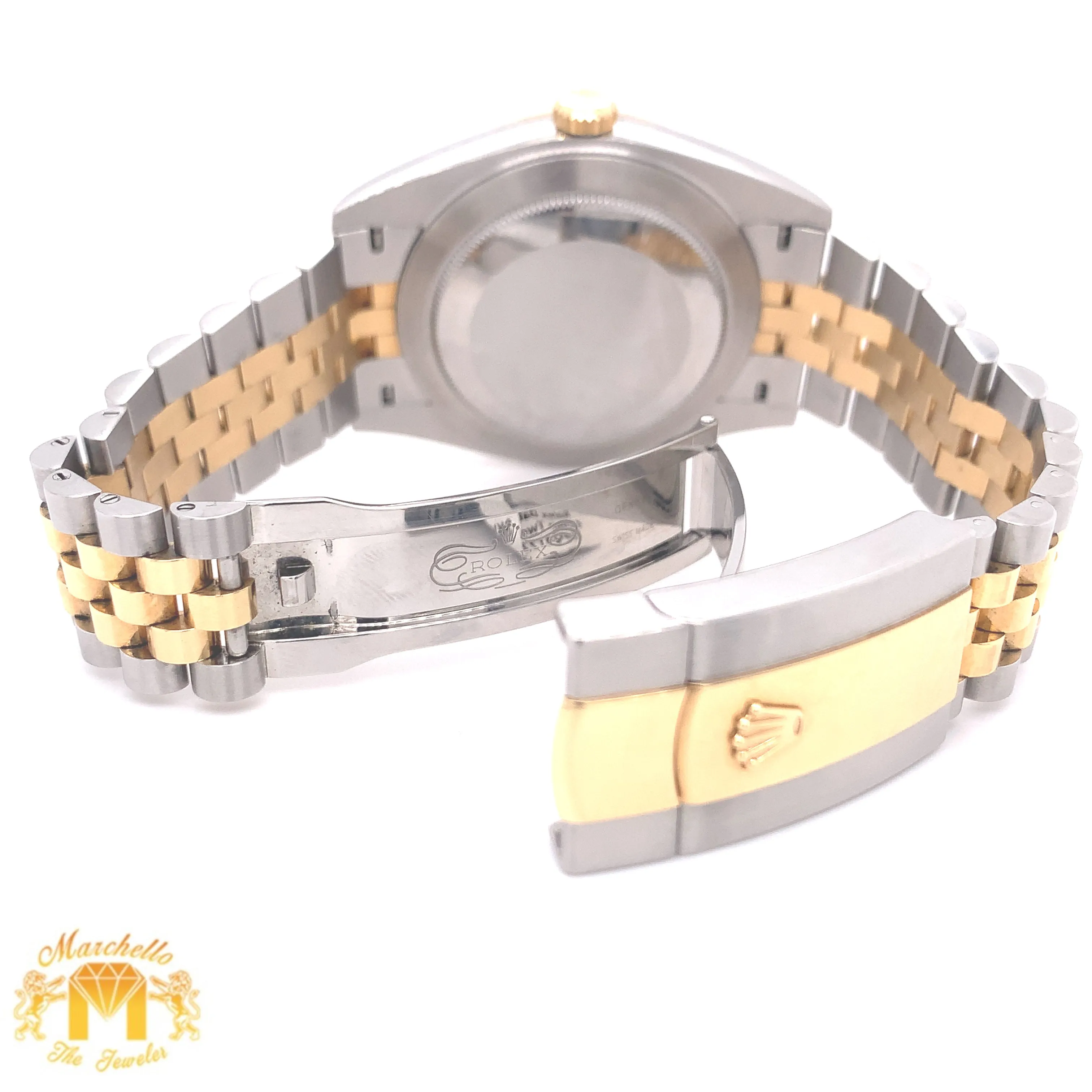 41mm Rolex Datejust 2 Watch with Two-tone Jubilee Bracelet (fluted bezel, Wimbledon dial, papers)