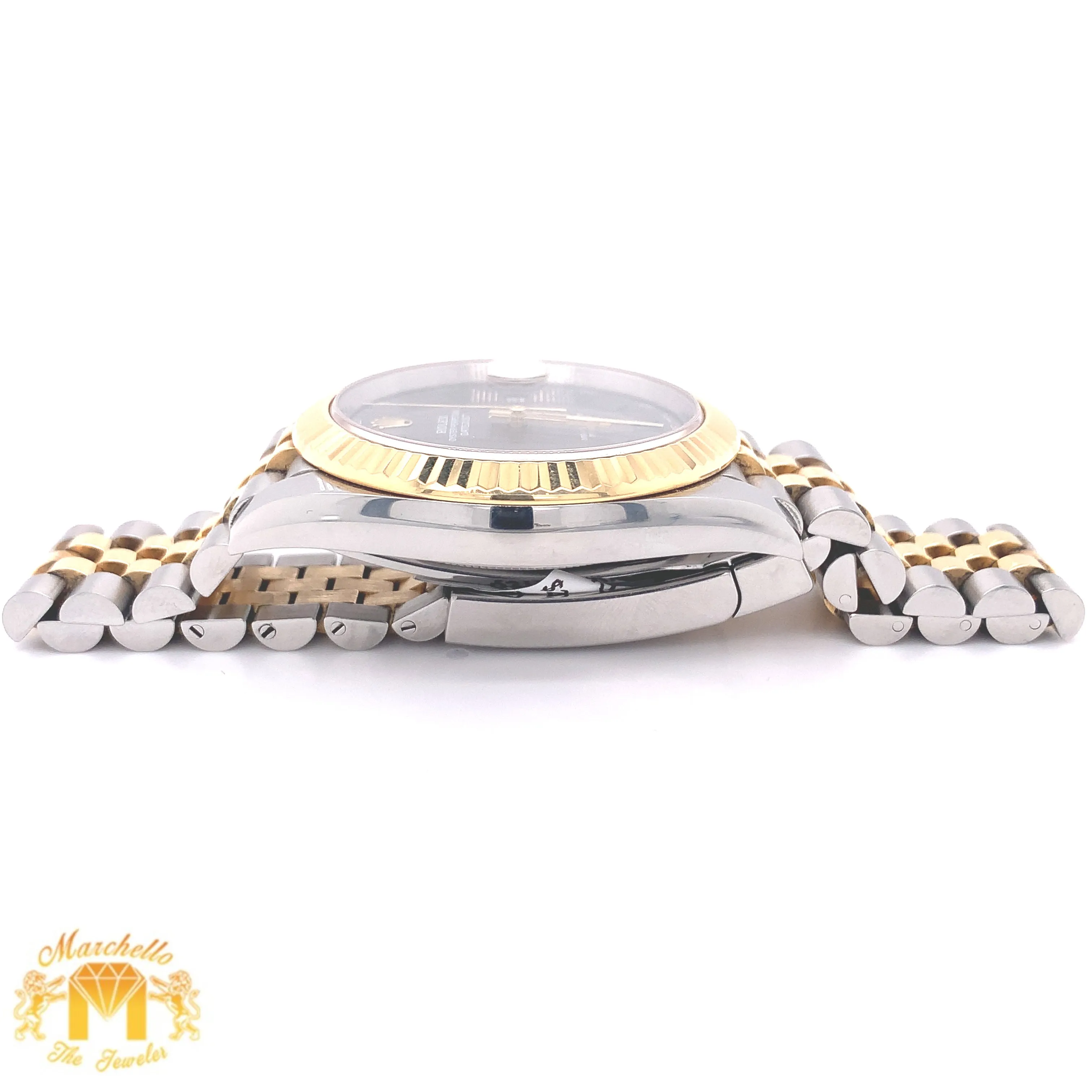 41mm Rolex Datejust 2 Watch with Two-tone Jubilee Bracelet (fluted bezel, Wimbledon dial, papers)