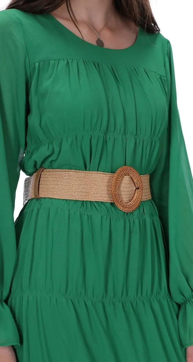 Augustine Meka Woven Belt Tan or Black Stripe