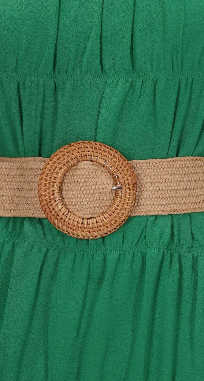 Augustine Meka Woven Belt Tan or Black Stripe