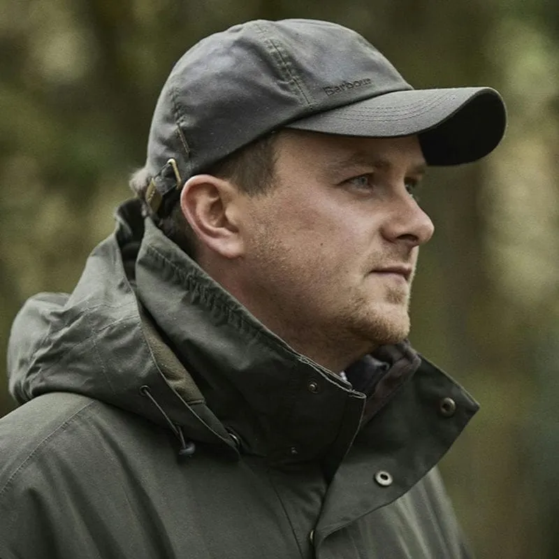 Barbour Wax Sports Cap - Sage