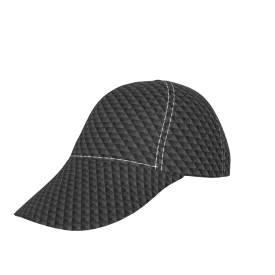 Black Carbon Peaked Cap