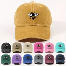 Caps Vibrant Multicolor Bee Print Baseball Cap