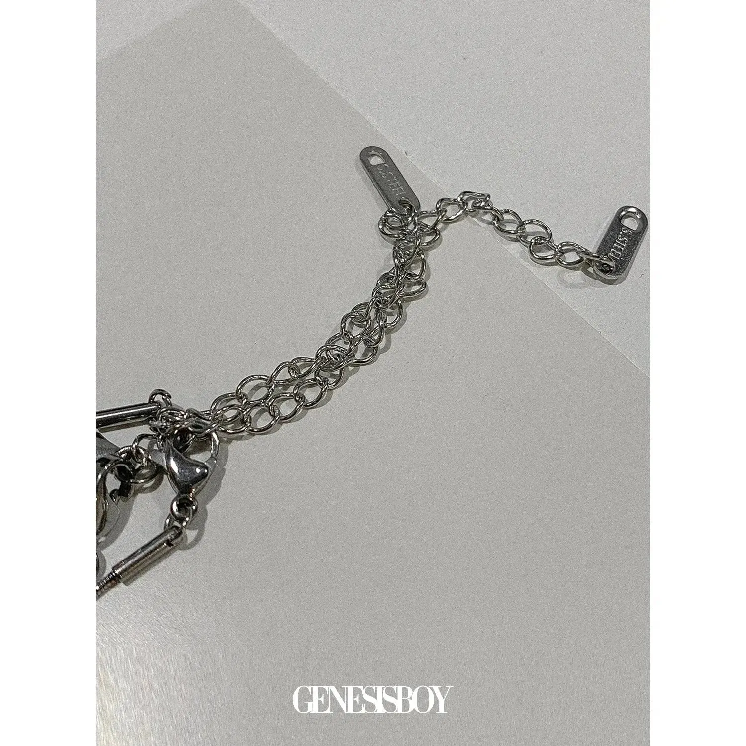 Chicmy- Snake Bone Double-Layered Necklace