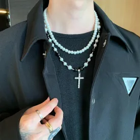 Cross Pendant Clavicle Chain