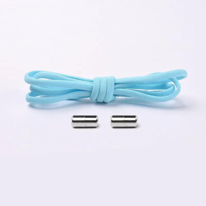 Elastic No Tie Shoelaces Semicircle Shoe Laces For Kids And Adult Sneakers Quick Lazy Metal Lock Laces Shoe Strings