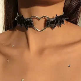 Exaggerated Diamond Necklace INS Heart Style