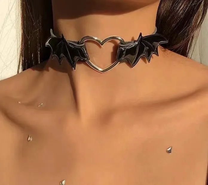 Exaggerated Diamond Necklace INS Heart Style