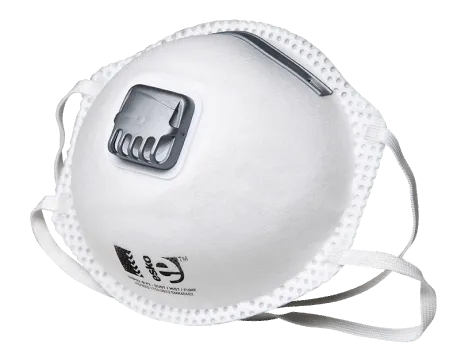 Handy 2 Pack - Esko Breathe Easy Disposable Valved Dust / Mist Respirator Masks P2 Rated