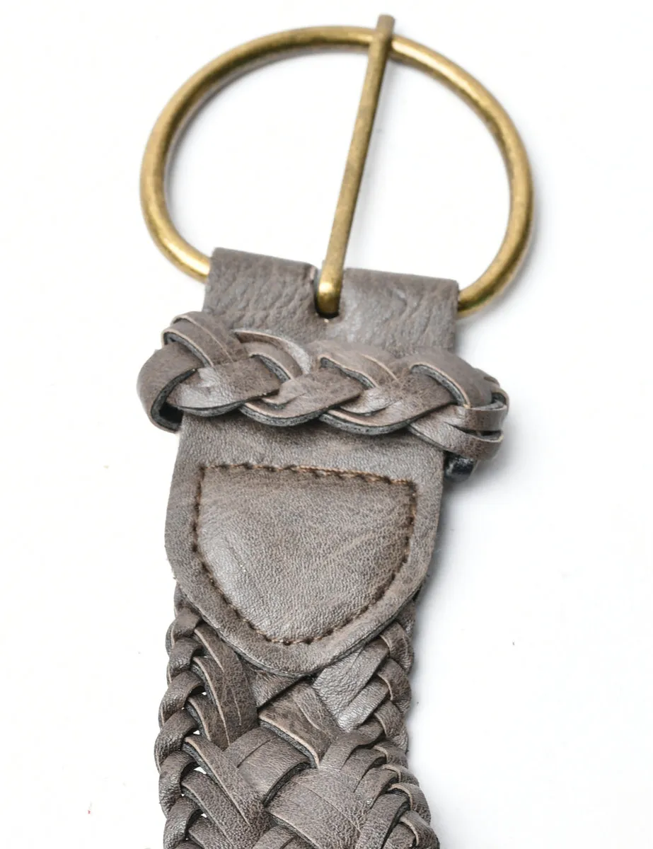 Leather Woven Belt - L