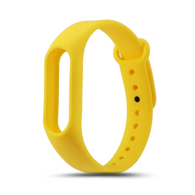 LEMDIOE Multicolor Silicone Wrist Band Bracelet Wrist Strap Replacement for Miband 2 Xiaomi Mi band 2 Smart Band