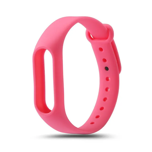 LEMDIOE Multicolor Silicone Wrist Band Bracelet Wrist Strap Replacement for Miband 2 Xiaomi Mi band 2 Smart Band