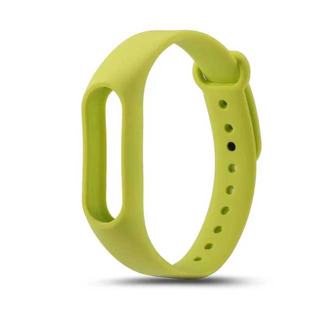 LEMDIOE Multicolor Silicone Wrist Band Bracelet Wrist Strap Replacement for Miband 2 Xiaomi Mi band 2 Smart Band