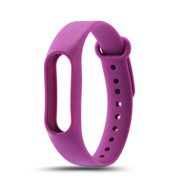 LEMDIOE Multicolor Silicone Wrist Band Bracelet Wrist Strap Replacement for Miband 2 Xiaomi Mi band 2 Smart Band