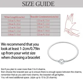 LIGHTDOG Charm Bracelet for Pandora Charms 925 Sterling Silver Snake Chain Bracelet Fit Any Charm Gift for Women