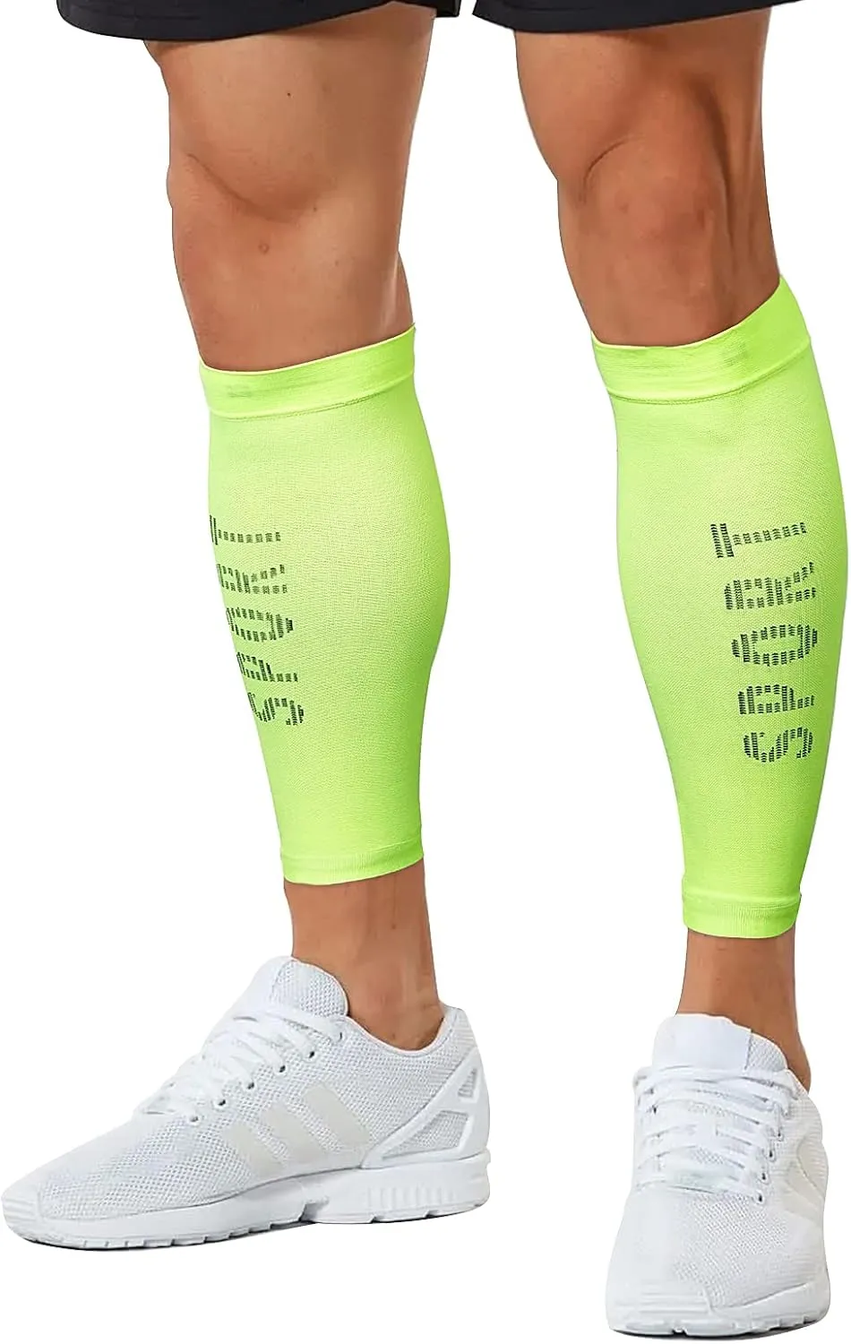 Luwint Calf Compression Sleeves for Men and Women, Footless Calf Compression Socks for Running Cycling Shin Splints