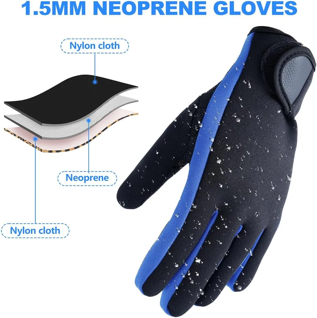 Micosuza Neoprene 1.5mm Five Finger Dive Gloves