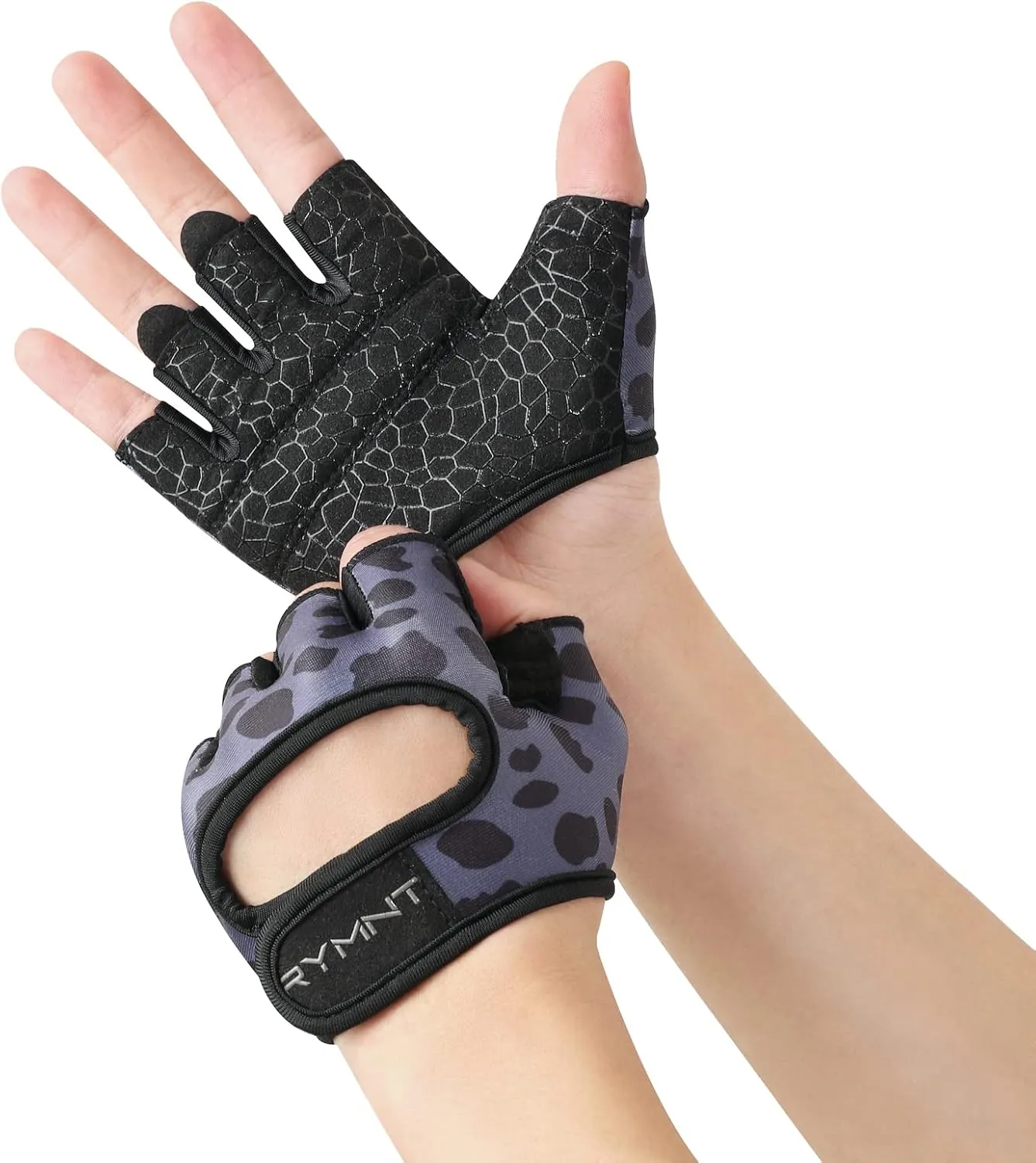 Minimal Weight Lifting Gloves,Short Micro Workout Gloves Grip Pads with Full Palm Protection & Extra Grip for Men Women Weightlifting,Gym,Exercise Training