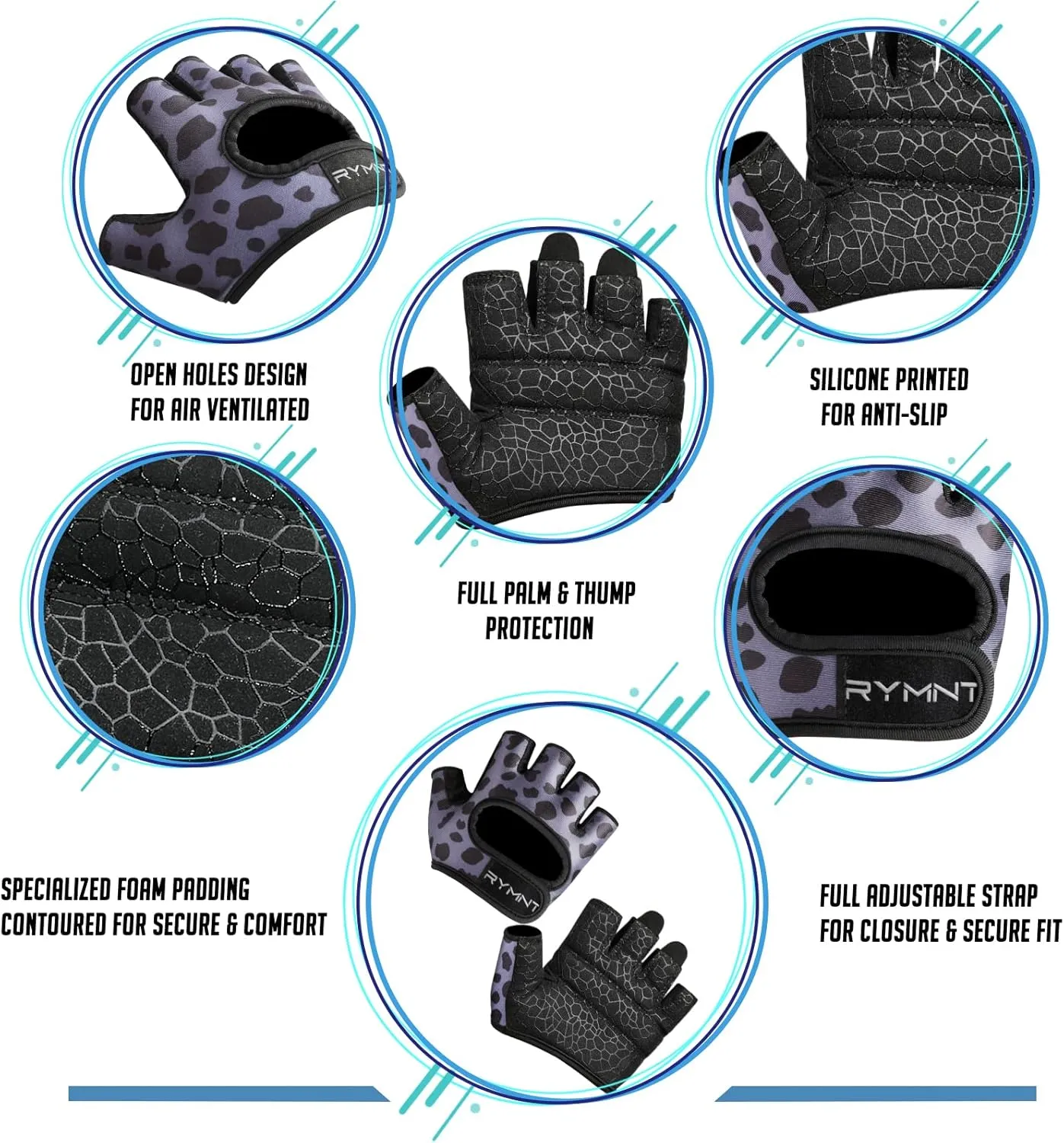 Minimal Weight Lifting Gloves,Short Micro Workout Gloves Grip Pads with Full Palm Protection & Extra Grip for Men Women Weightlifting,Gym,Exercise Training