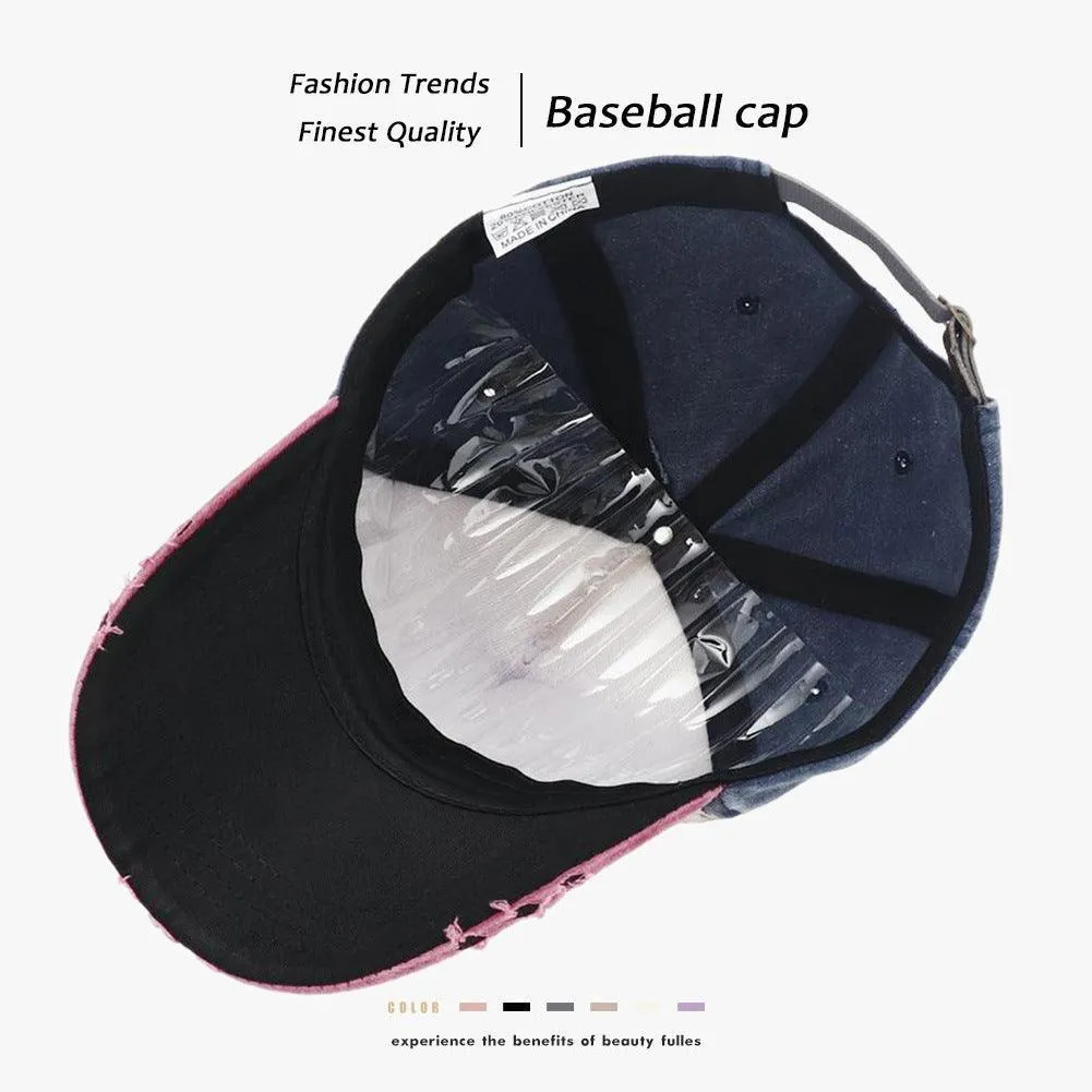 New York Motorcycle Printed Peaked Cap