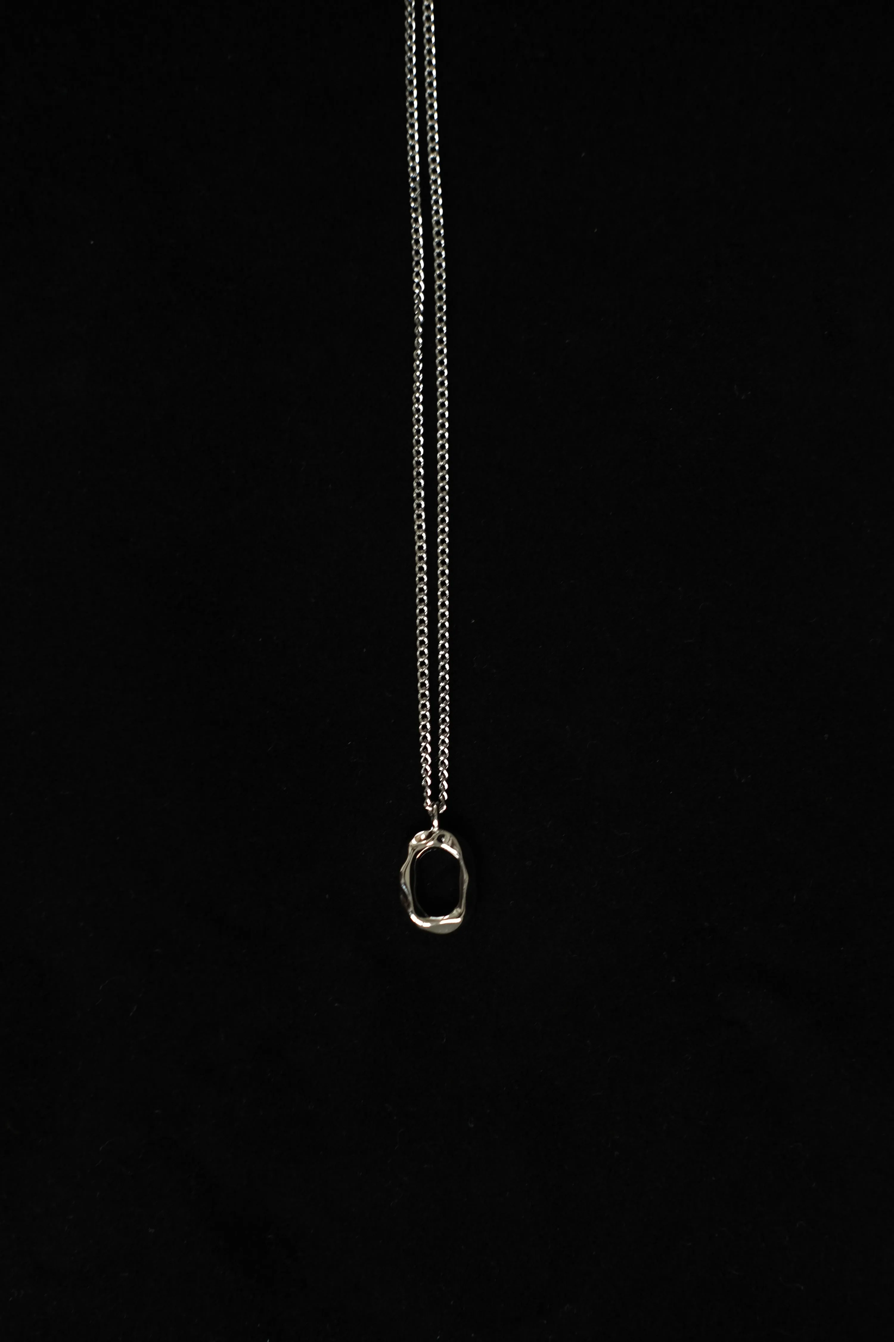 Oval Clavicle Chain Silver