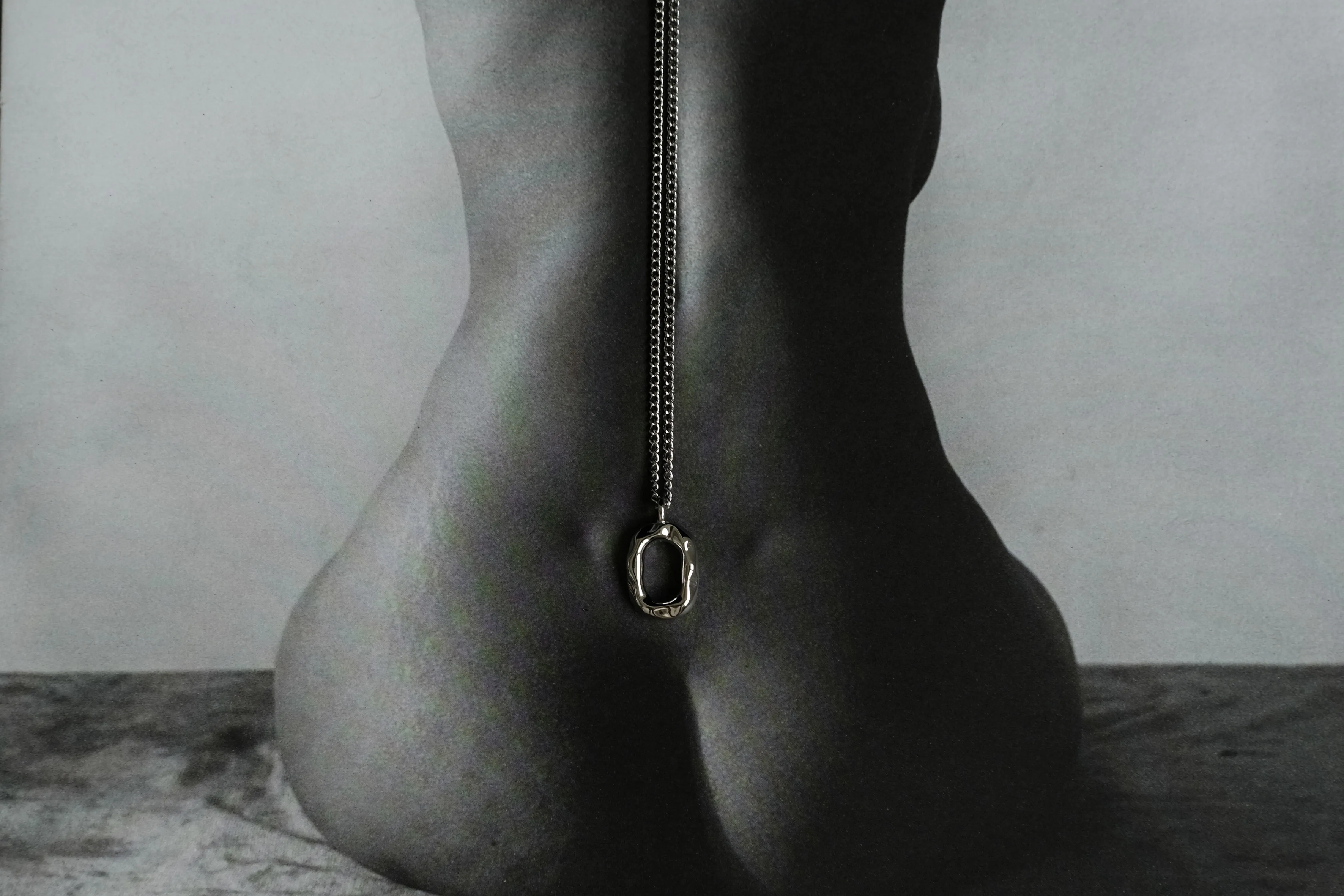 Oval Clavicle Chain Silver