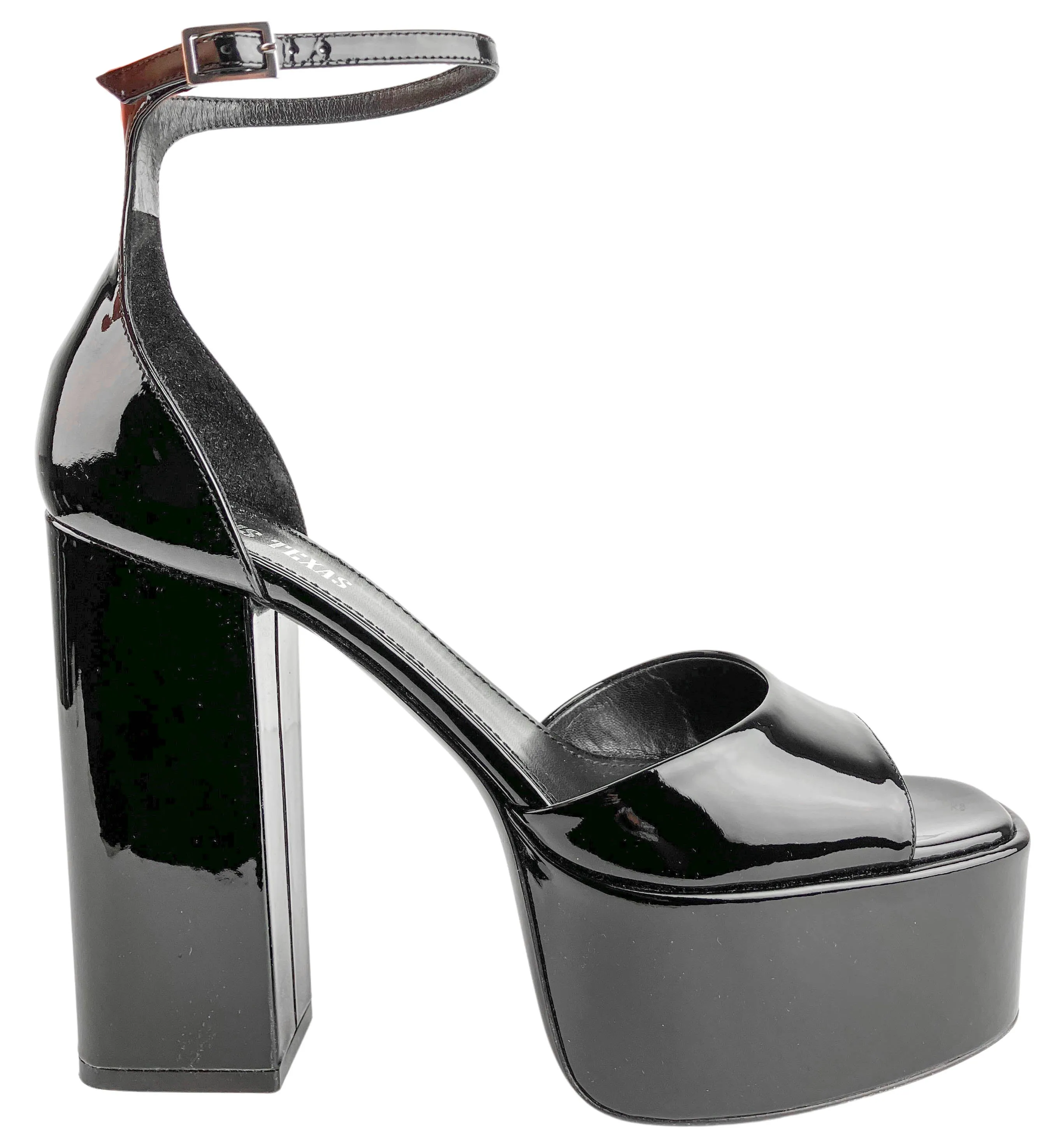 Paris Texas Tatiana Platform Sandals in Black Patent Leather
