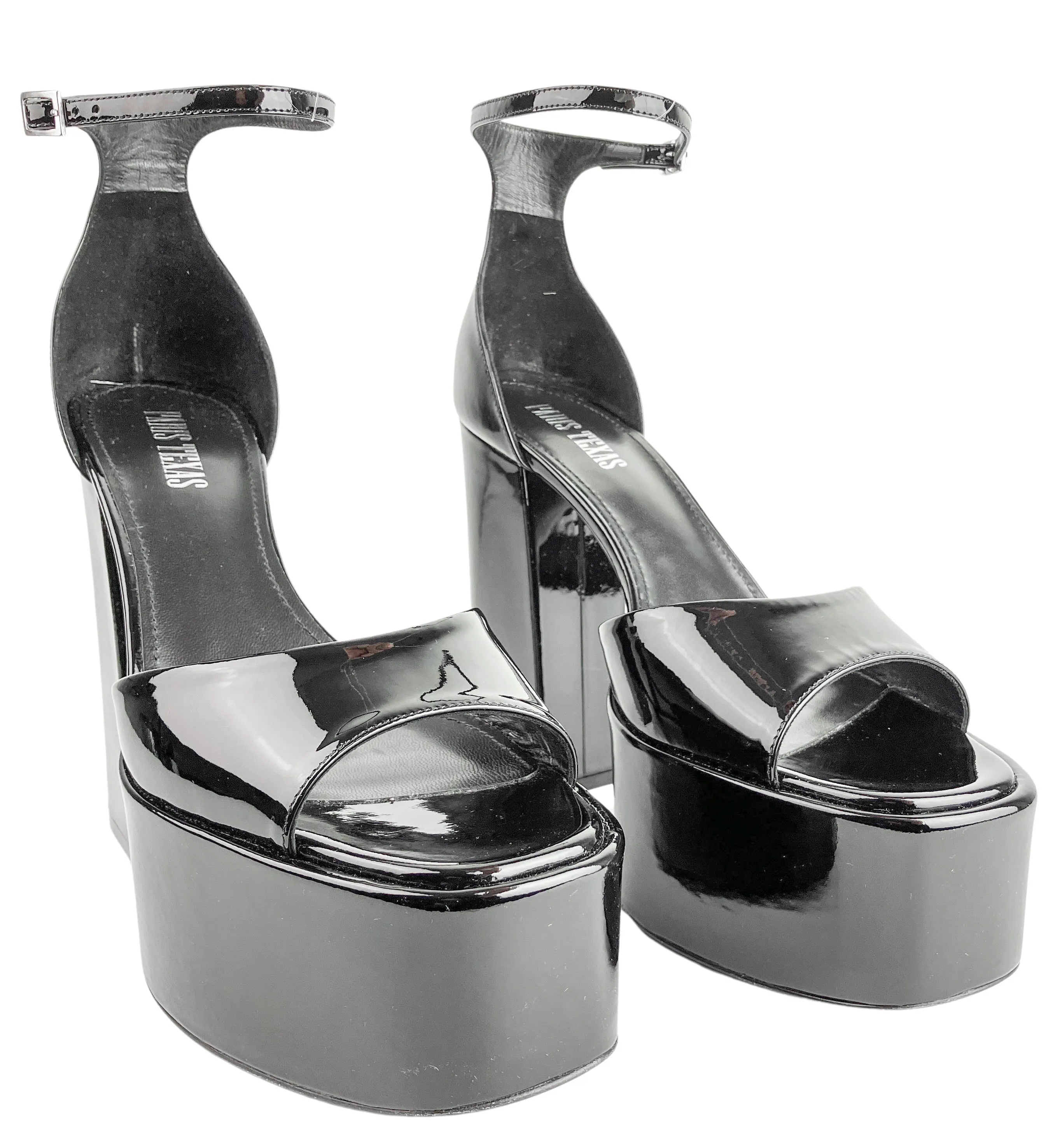 Paris Texas Tatiana Platform Sandals in Black Patent Leather