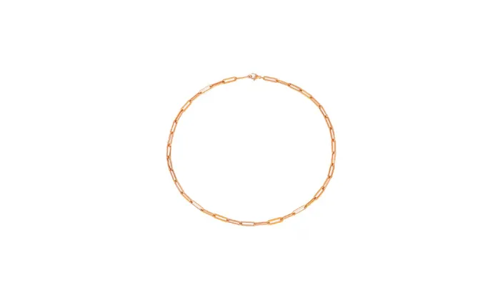 Plated Clavicle Chain Necklace Gold 50cm