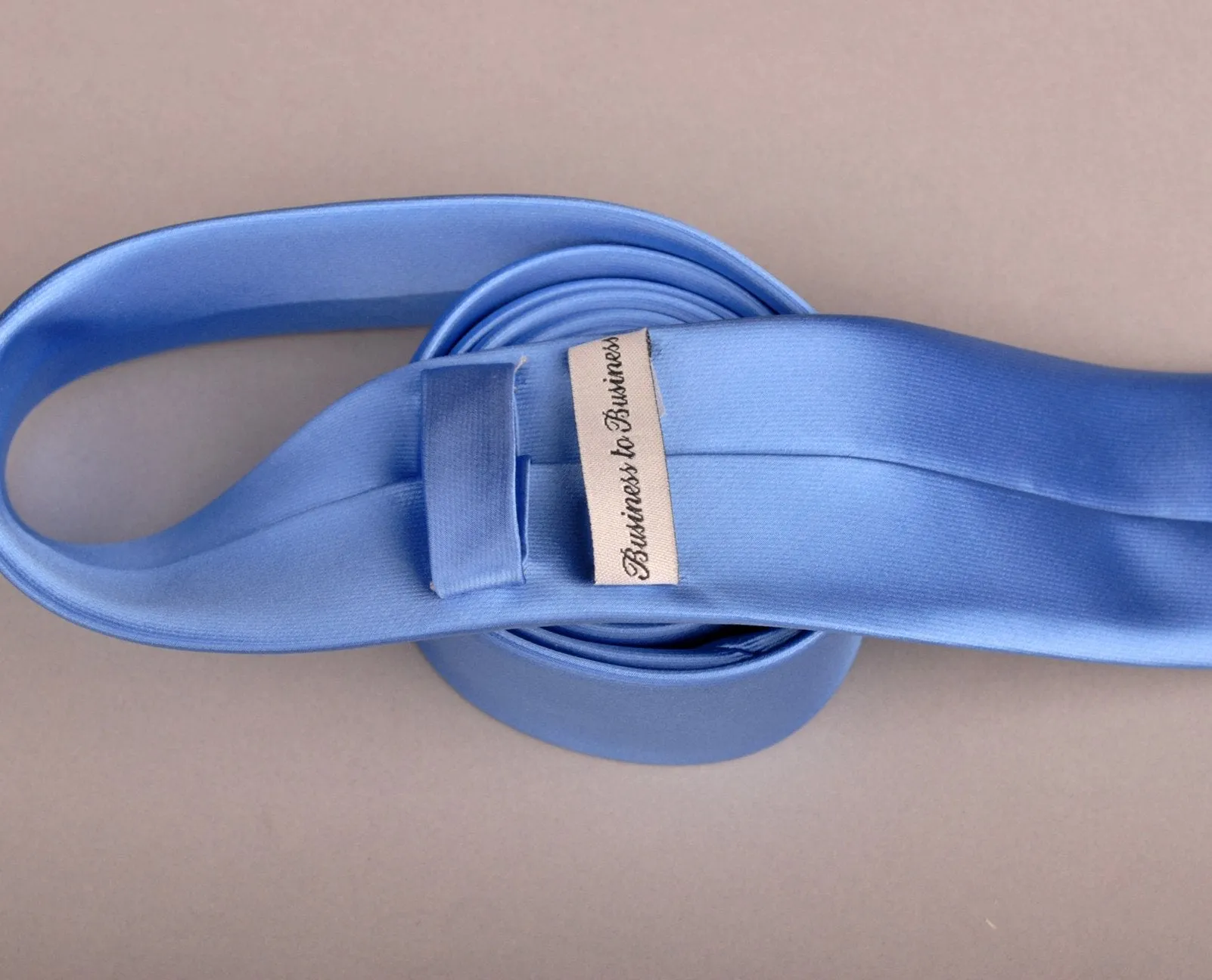 Pure Solid Light Blue Super Skinny Tie