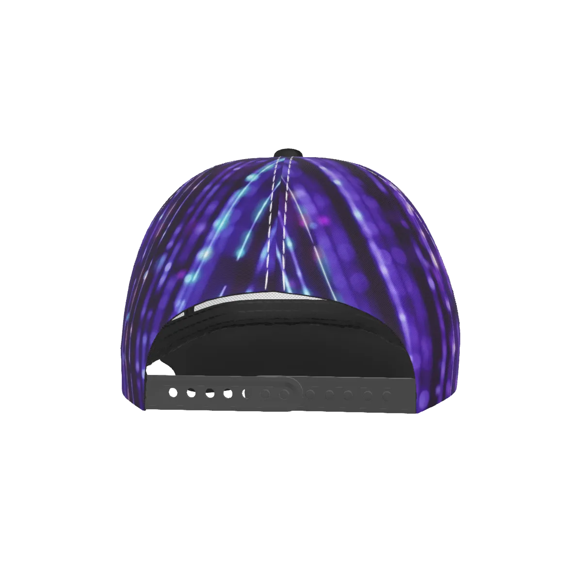 Purple Dude with Black Peaked Cap