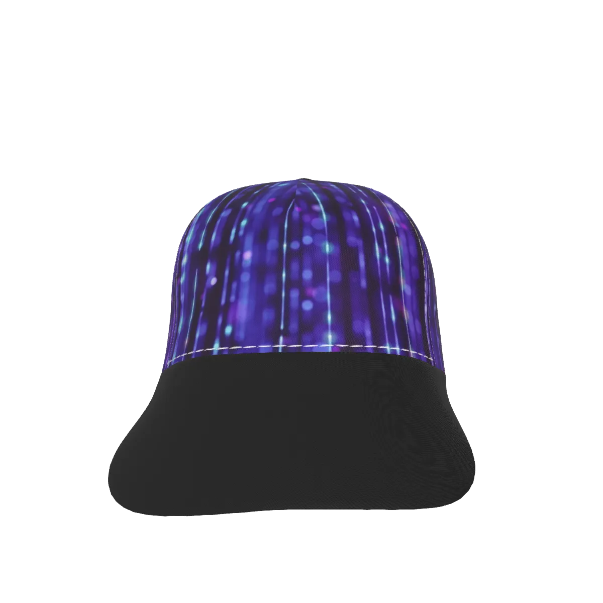 Purple Dude with Black Peaked Cap