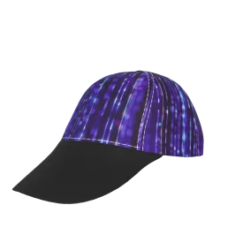 Purple Dude with Black Peaked Cap