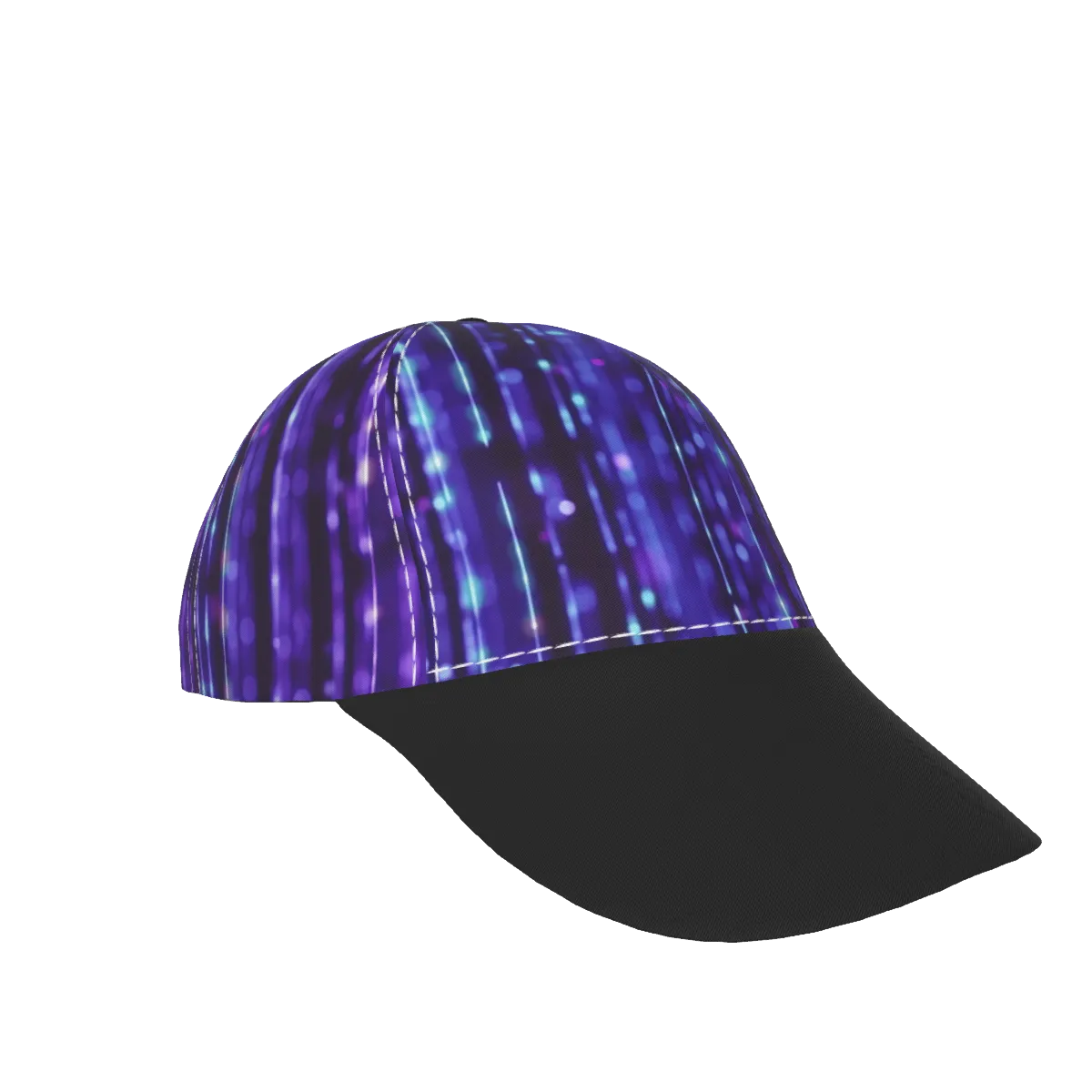 Purple Dude with Black Peaked Cap