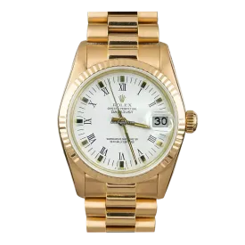 Rolex Datejust 68278 White Roman President