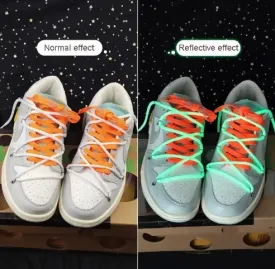 Round Luminous Fluorescent Shoelaces Glow In The Dark Night Color Shoelace Sports Canvas Shoe Lace Adult Children Shoe Laces New