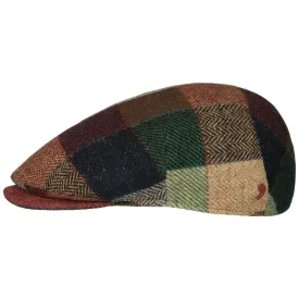 Salveno Wool Check Flat Cap by Alfonso D'Este