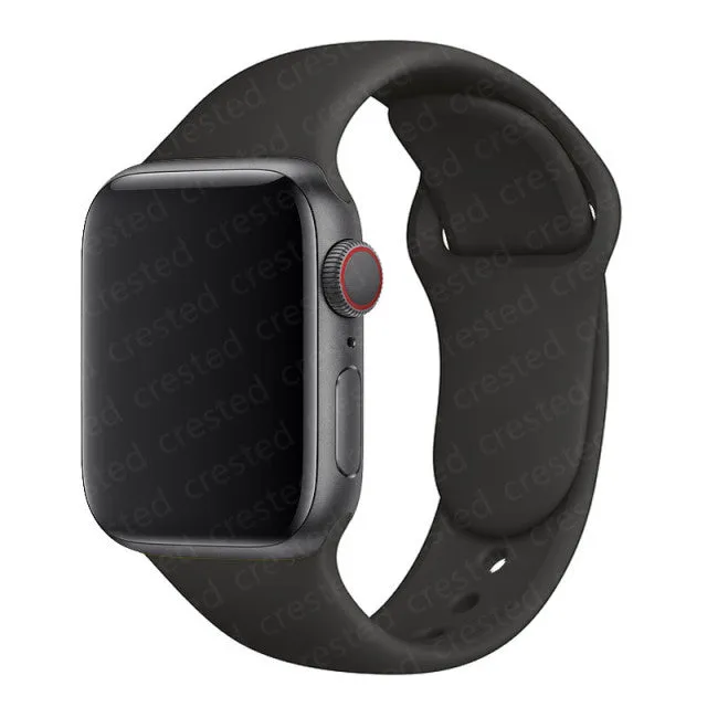 Silicone Strap For Apple Watch band 40mm 44mm 45mm 41mm 38mm 42mm 44 mm Rubber watchband bracelet iWatch serie 3 4 5 6 se 7 band