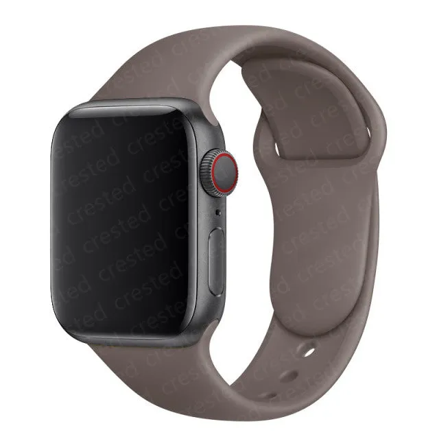 Silicone Strap For Apple Watch band 40mm 44mm 45mm 41mm 38mm 42mm 44 mm Rubber watchband bracelet iWatch serie 3 4 5 6 se 7 band
